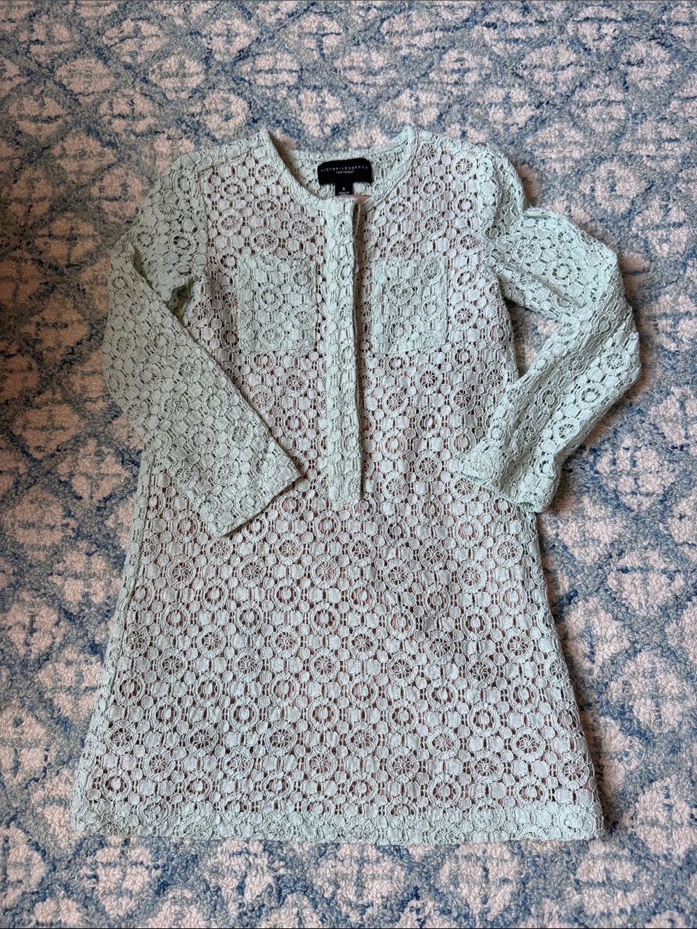 Victoria Beckham for Target Mint Green Lace Girls' Formal Dress small fancy